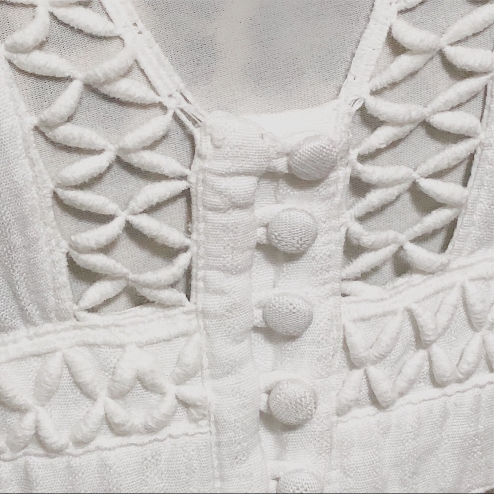 Free People White Crochet Trim Dress - Picture 11 of 16